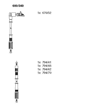 Ignition Cable Kit (600/349)