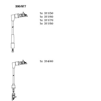 Ignition Cable Kit (300/977)