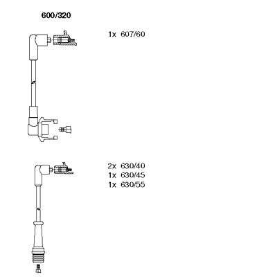 Ignition Cable Kit (600/320)