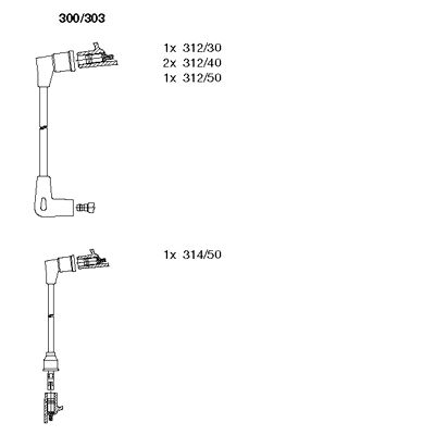 Ignition Cable Kit (300/303)