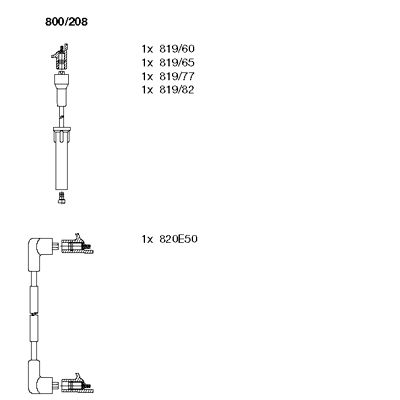 Ignition Cable Kit (800/208)
