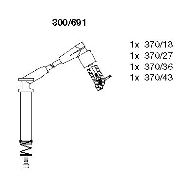 Ignition Cable Kit (300/691)