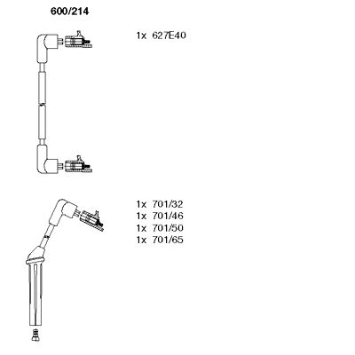 Ignition Cable Kit (600/214)