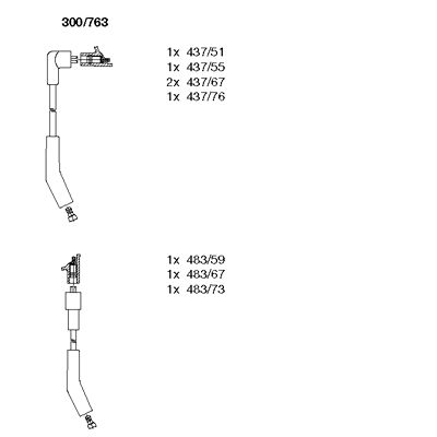 Ignition Cable Kit (300/763)