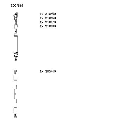 Ignition Cable Kit (300/686)