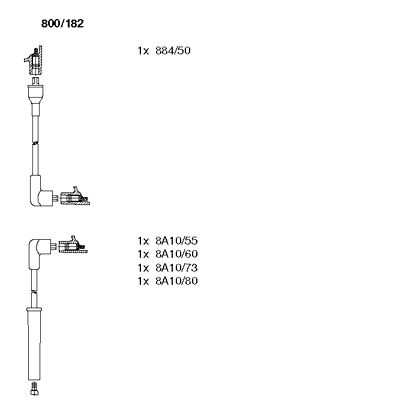 Ignition Cable Kit (800/182)