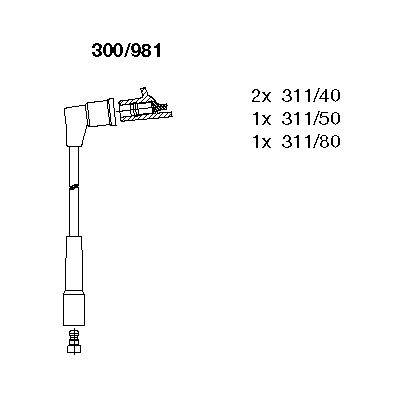 Ignition Cable Kit (300/981)