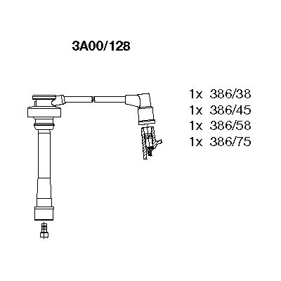 Ignition Cable Kit (3A00/128)