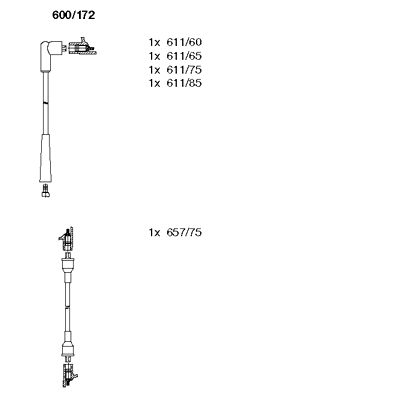 Ignition Cable Kit (600/172)