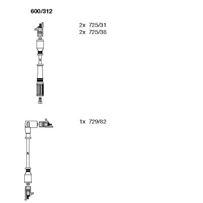 Ignition Cable Kit (600/312)