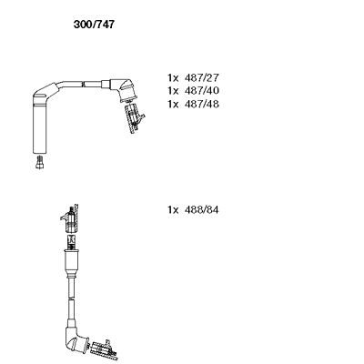 Ignition Cable Kit (300/747)