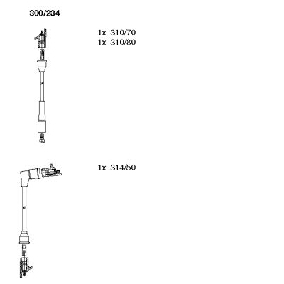 Ignition Cable Kit (300/234)
