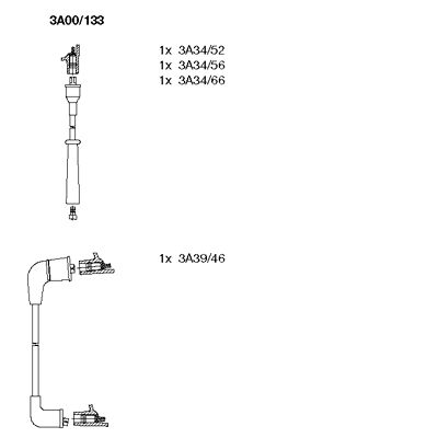 Ignition Cable Kit (3A00/133)