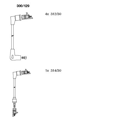 Ignition Cable Kit (300/129)