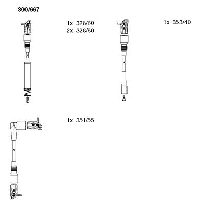 Ignition Cable Kit (300/667)