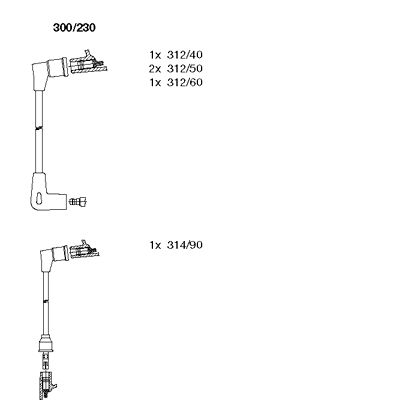 Ignition Cable Kit (300/230)
