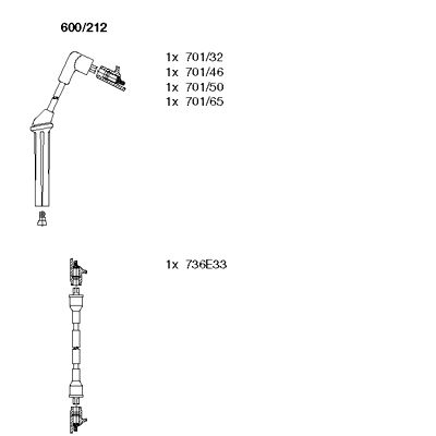 Ignition Cable Kit (600/212)