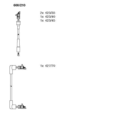 Ignition Cable Kit (600/210)