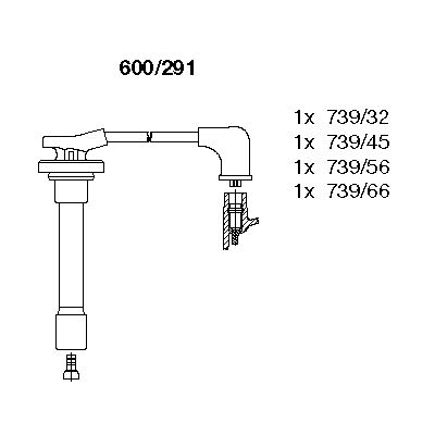 Ignition Cable Kit (600/291)