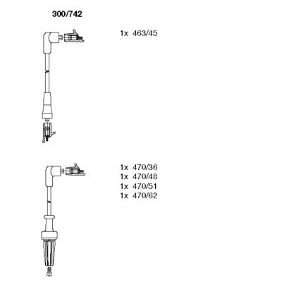 Ignition Cable Kit (300/742)