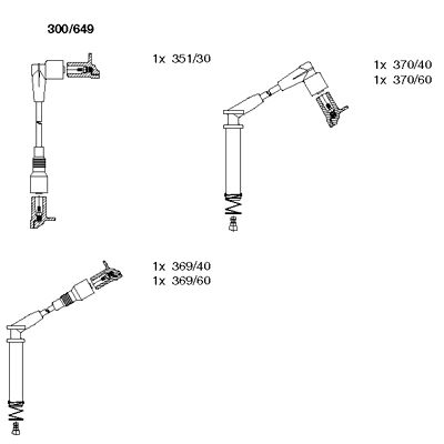 Ignition Cable Kit (300/649)