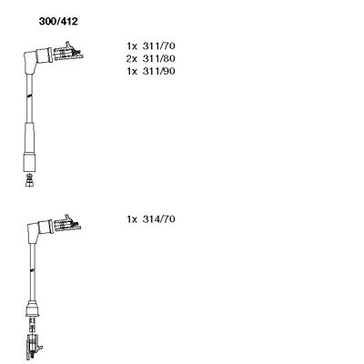 Ignition Cable Kit (300/412)