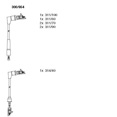 Ignition Cable Kit (300/954)