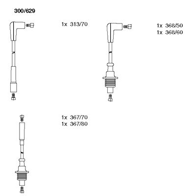 Ignition Cable Kit (300/629)