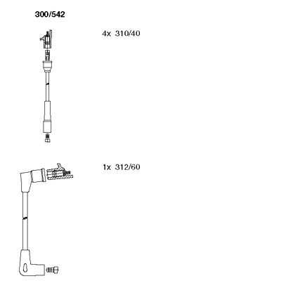 Ignition Cable Kit (300/542)