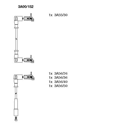 Ignition Cable Kit (3A00/152)
