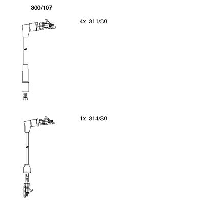 Ignition Cable Kit (300/107)