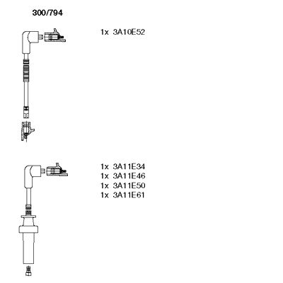 Ignition Cable Kit (300/794)