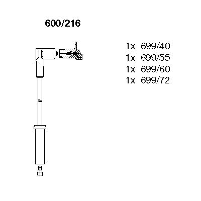 Ignition Cable Kit (600/216)