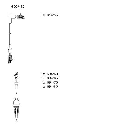 Ignition Cable Kit (600/157)