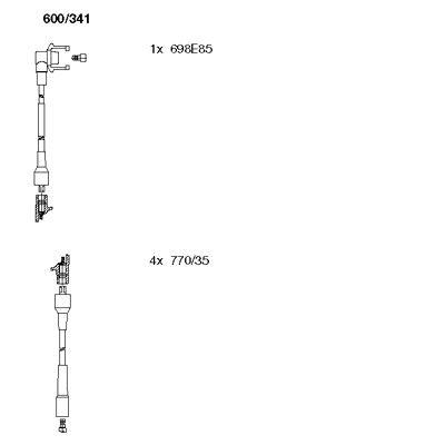 Ignition Cable Kit (600/341)