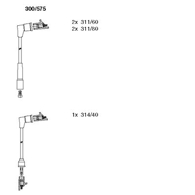 Ignition Cable Kit (300/575)
