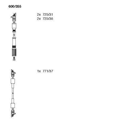 Ignition Cable Kit (600/355)