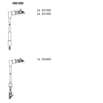 Ignition Cable Kit (300/336)