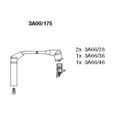 Ignition Cable Kit (3A00/175)