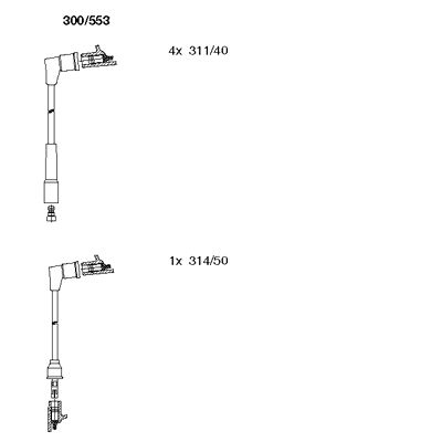 Ignition Cable Kit (300/553)