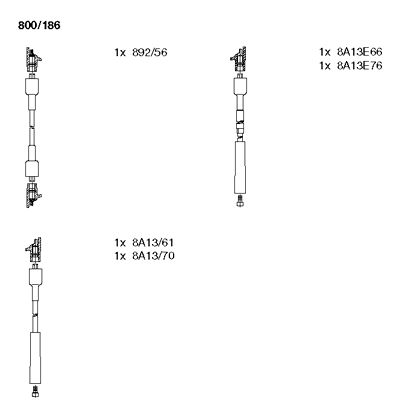 Ignition Cable Kit (800/186)