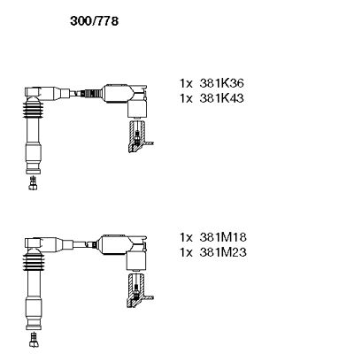 Ignition Cable Kit (300/778)