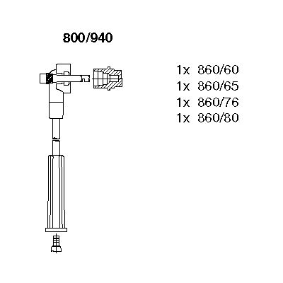 Ignition Cable Kit (800/940)