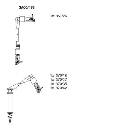 Ignition Cable Kit (3A00/176)