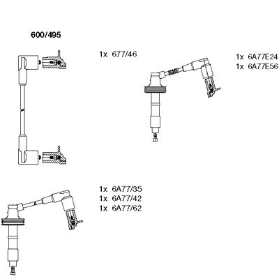 Ignition Cable Kit (600/495)