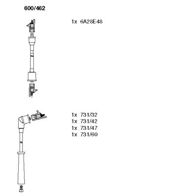 Ignition Cable Kit (600/462)