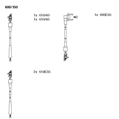 Ignition Cable Kit (600/150)