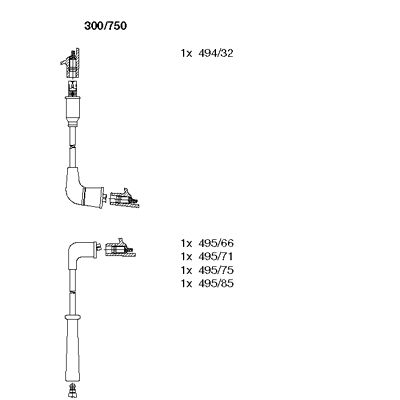 Ignition Cable Kit (300/750)
