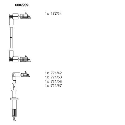 Ignition Cable Kit (600/259)