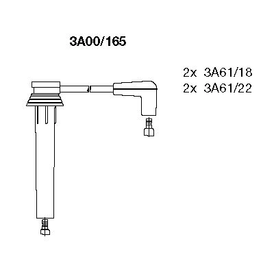 Ignition Cable Kit (3A00/165)